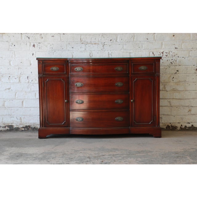 Bernhardt Mahogany Serpentine Sideboard Buffet Chairish