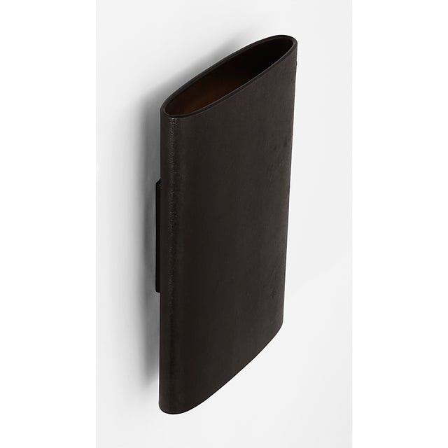 Kelly Wearstler for Visual Comfort Signature Lotura 12" Pocket Sconce in Museum Black For Sale - Image 9 of 11