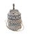 Vintage African Kuba Royal Beaded Basket Congo 21" H For Sale - Image 4 of 9