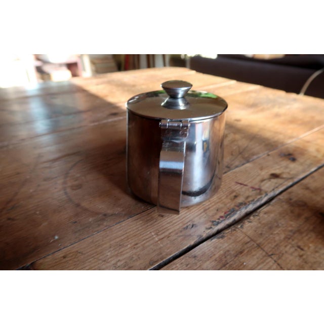 2000 - 2009 Minimalist 18/10 Stainless Steel Teapot With Integrated Strainer, 2001 For Sale - Image 5 of 10