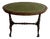 Antique Victorian Walnut Oval Writing Table with Leather Top, 1860 For Sale