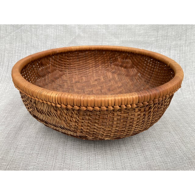 1960s Vintage Winnowing Basket For Sale In New York - Image 6 of 10