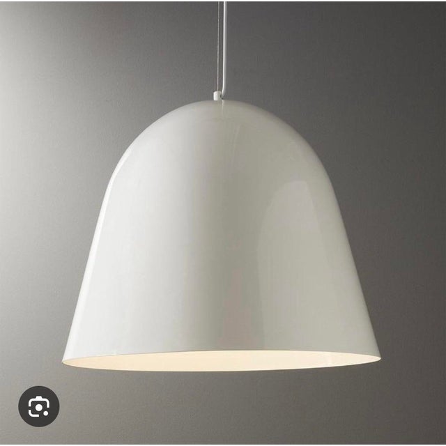 CB2 Capitol Large White Pendant lamp. Purchased in 2020 (never installed, stored in original packaging). retailed for...