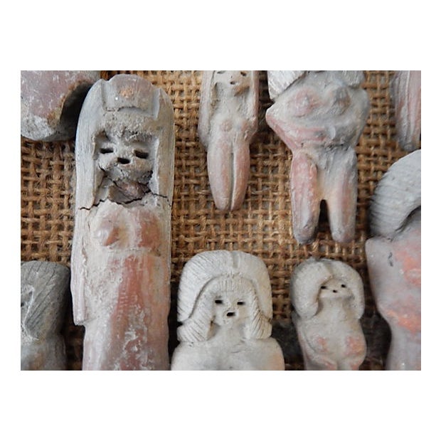 Pre Colombian Valdivia Female Figurines Chairish