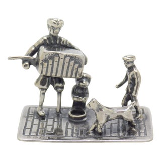 Vintage British Handmade Genuine Sterling Silver 925 Figurine, 1940s For Sale