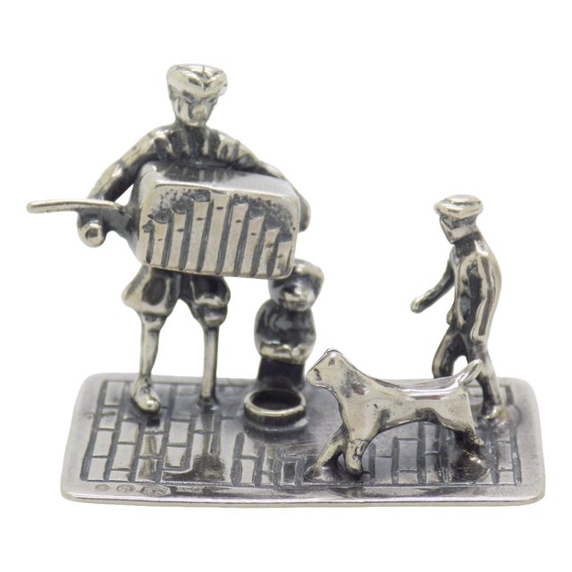 Vintage British Handmade Genuine Sterling Silver 925 Figurine, 1940s For Sale