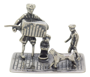 Vintage British Handmade Genuine Sterling Silver 925 Figurine, 1940s