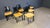 Vintage Black Leather and Fabric Dining Chairs, 1980s, Set of 6 For Sale - Image 9 of 14