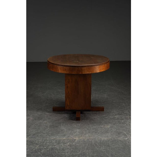 Brown Architectural Side Table, 1920s For Sale - Image 8 of 11