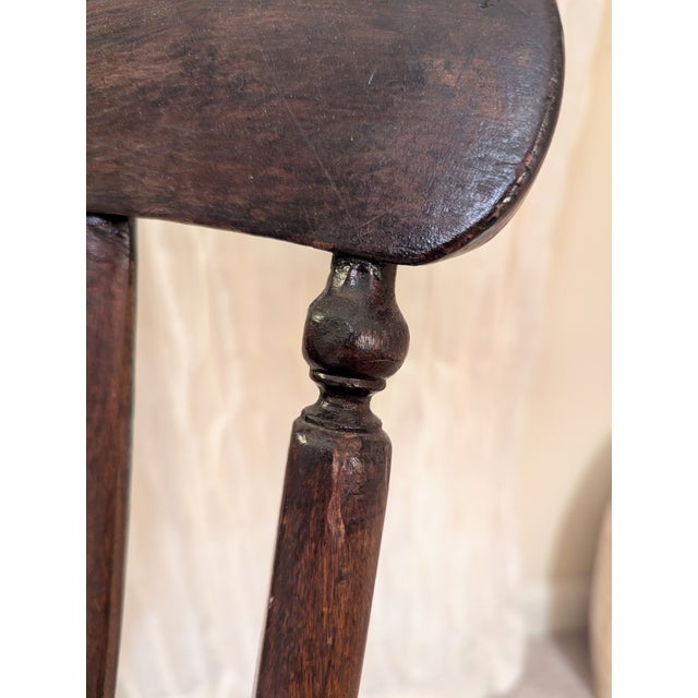 Antique 19th Century Nursery Sewing Rocking Chair Handmade Maple & Oak For Sale - Image 9 of 13