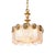 Mid-Century Modern German Chandelier in Crystal Glass and Brass by Kaiser Leuchten, 1970s For Sale - Image 3 of 10