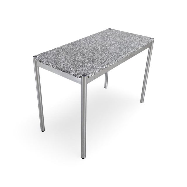 Postmodern Vintage DiningTable in Granite by USM Haller For Sale - Image 3 of 8