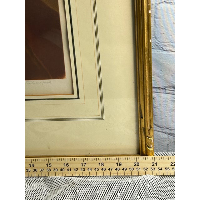 1927 Benjamin Franklin Portrait Mezzotint by T. Hamilton Crawford, Framed For Sale - Image 10 of 12