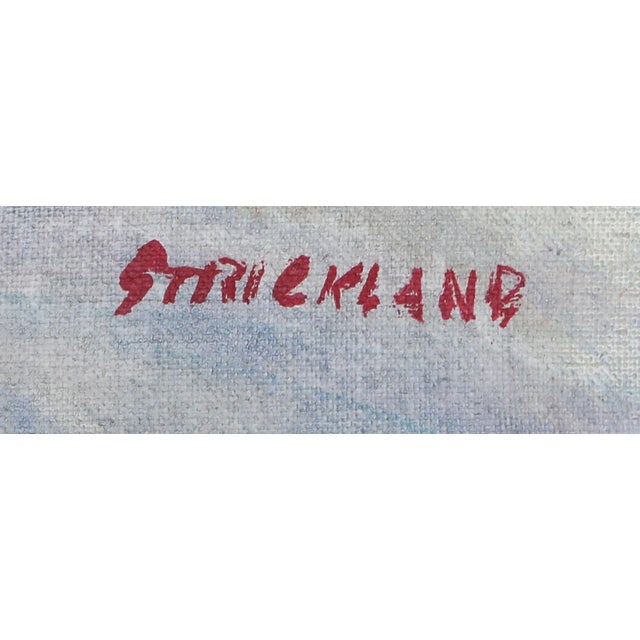 Artist: Thomas Strickland, American (1923 - 1999) Title: Joanne with White Scarf Year: 1967 Medium: Oil on Canvas, signed...