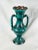Late 19th Century Late 19th Century Antique Moroccan Safi Boho Deep Green Vase With Handles For Sale - Image 5 of 11