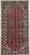 Hand-knotted runner from the Hamadan region of western Iran, featuring a dense allover geometric pattern set within a red...