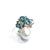 Bochic “Orient” Appetite, Topaz & Pearl Cocktail Ring Set In 18K Gold & Silver For Sale - Image 9 of 9