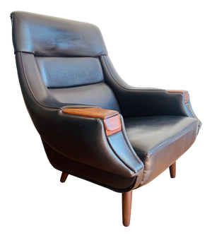 Mid-Century Danish Lounge Chair with Ashtray by Henry Walter Klein for Bramin Møbler, 1969