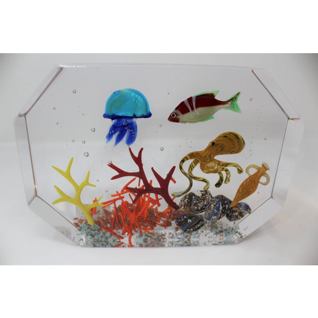 Glass Murano Glass Aquarium by Costantini For Sale - Image 7 of 7