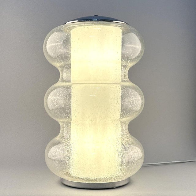 Sculptural Murano Glass Table Lamp from Mazzega, 1960s For Sale - Image 13 of 15