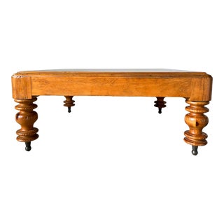 Milling Road by Baker Knotty Pine Square Coffee Table For Sale