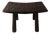 Andrianna Shamaris Mid Century Couture Teak Wood Bench or Stool For Sale