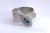 Metal 1960s 18k White Gold Diamond Tanzanite Head Snake Ring For Sale - Image 7 of 11