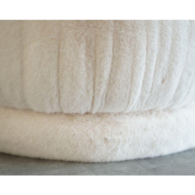 Mid 20th Century Set of Swivel Poufs Ottomans by Directional, 1970s For Sale - Image 5 of 6