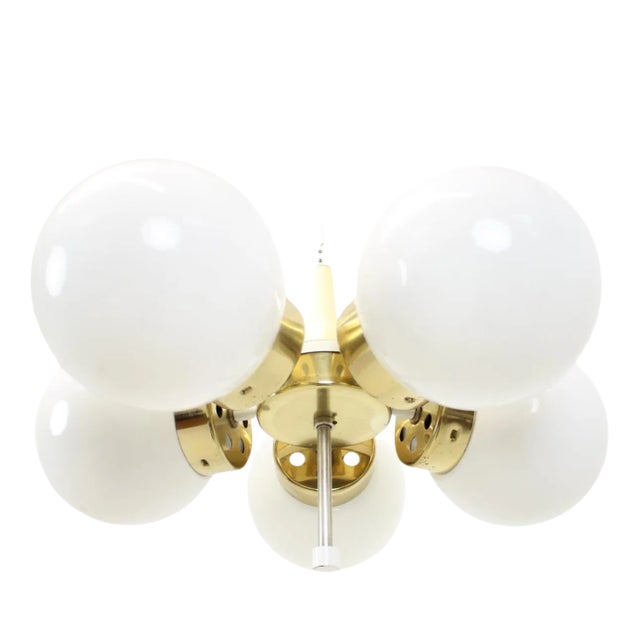 Space Age Sputnik Chandelier from Elektroinstala Decin, 1970s For Sale
