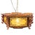 Red 1950s Mid-Century Carved Chinese Rosewood Painted Lantern Hanging Chandelier Lamp For Sale - Image 8 of 14