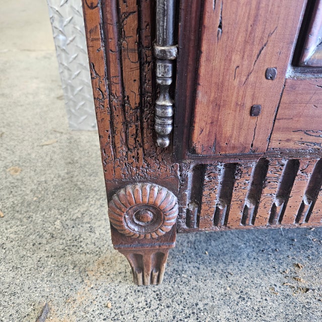 19th Century Country French Walnut Cupboard / Server For Sale In Miami - Image 6 of 12