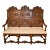 19th Century French Carved Oak Bench For Sale