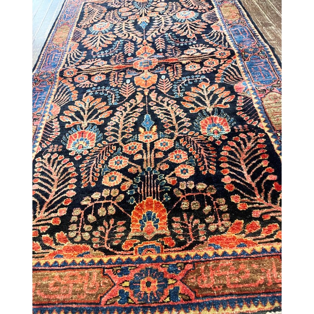Antique Persian Mohajeran Sarouk Rug With Inscription Border, Circa 1910, 2'8" × 4'10" For Sale - Image 9 of 9