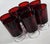 Mid-Century Modern Ruby Red Goblets- Set of Eight For Sale - Image 3 of 8