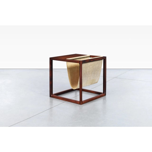 1960s Danish Modern Brazilian Rosewood Magazine Rack by Kai Kristiansen For Sale - Image 5 of 10