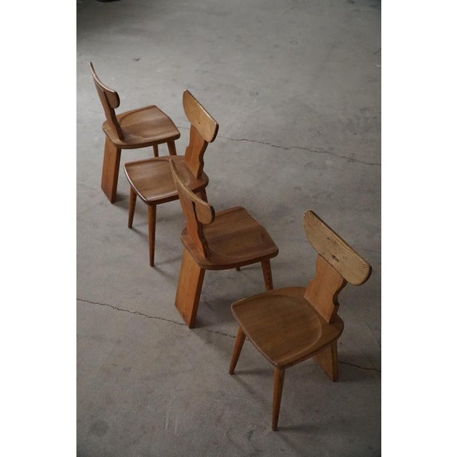 Pine Ängåsen Dining Chairs from Ferdinand Lundquist, Sweden, 1940s, Set of 4 For Sale - Image 13 of 18