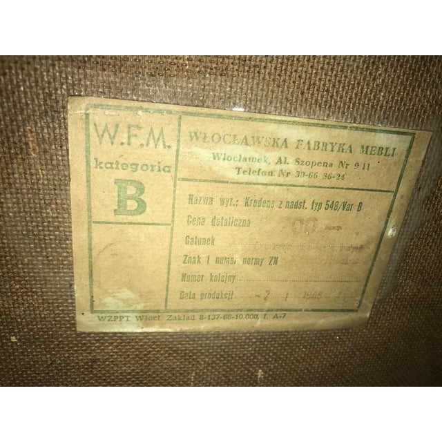 Art Deco Cabinet Chest from WFM Włocławek Furniture Factory, 1970s For Sale - Image 12 of 18