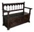 19th Spanish Carved Hall Bench With Storage For Sale