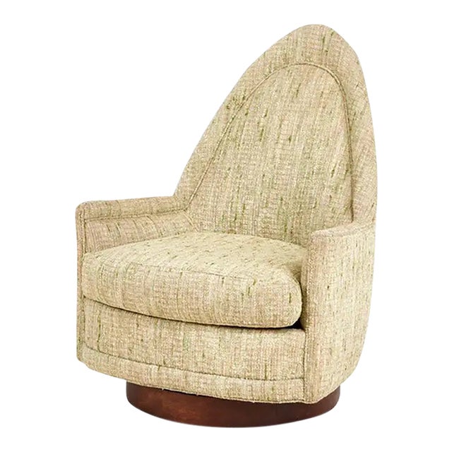 Green Selig Swivel Lounge Chair, 1960 For Sale