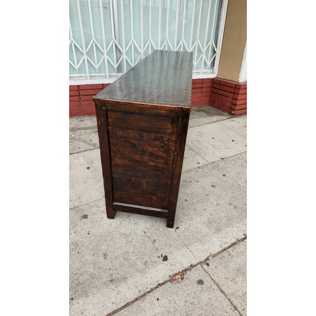 1950s Head Painting Sideboard Buffet For Sale - Image 4 of 12