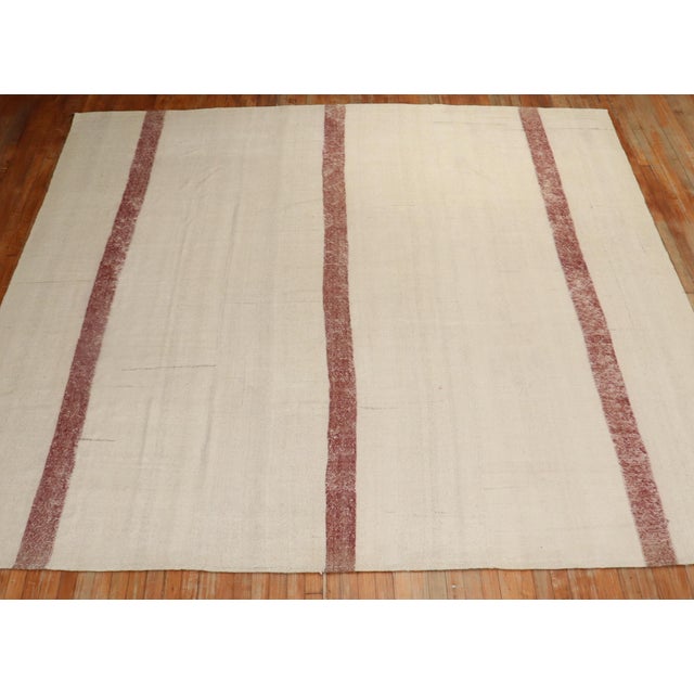 Vintage Square Room Size Turkish Kilim For Sale In New York - Image 6 of 18