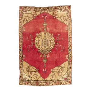 Vintage Turkish Oushak Rug - 05'02 X 07'08