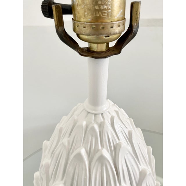 Boho Chic Pineapple Table Lamps - a Pair For Sale - Image 9 of 13