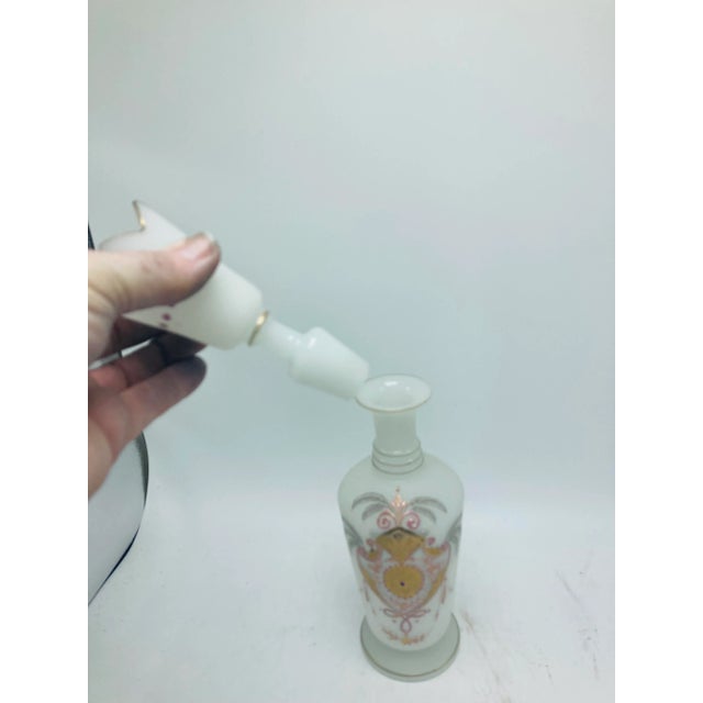 1950s Vintage Bristol Glass Bottle For Sale - Image 5 of 10