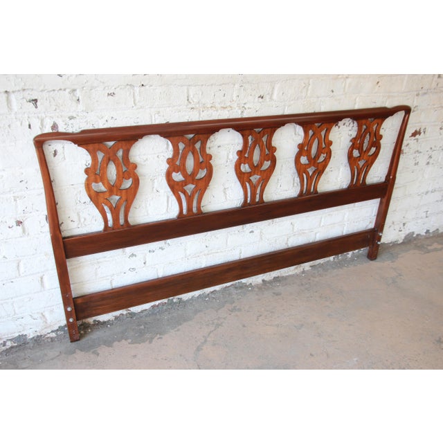 Henkel Harris Mahogany Chippendale Style King Size Headboard Chairish