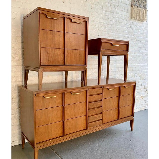 Mid Century Modern Dresser + Nightstand Set by BasicWitz Chairish