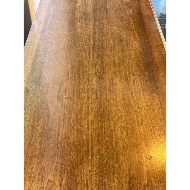 Mid-Century Walnut Dresser of Nine Drawers For Sale In Miami - Image 6 of 7