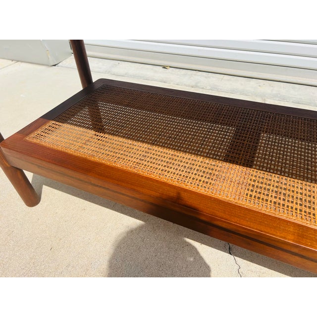Mid 20th Century Floating Walnut Console Table by Greta Grossman for Glenn of California For Sale - Image 9 of 12