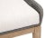 Tapestry Grey Mahogany Dining Chair, White Speckle Stripe & Dove Rope For Sale In Los Angeles - Image 6 of 13