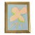 Original Plumeria Flower Painting in Brushed Gold Frame, Oil on Canvas Board, 11" X 14" by Tatiana Duperault For Sale